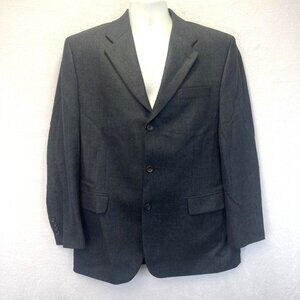 Peerless Man 100% Lambswool‎ Blazer Sport Coat Mens 42R Gray Plaid Jacket Canada